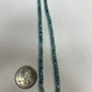 Blue Zircon Natural Faceted Roundelle 3-4mm