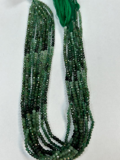Emerald Natural Faceted Round 3mm