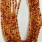 Carnelian Round Faceted 3-4mm