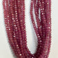 Ruby Glassfilled Faceted Round 3-4mm