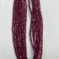 Ruby Glassfilled Faceted Round 3-4mm