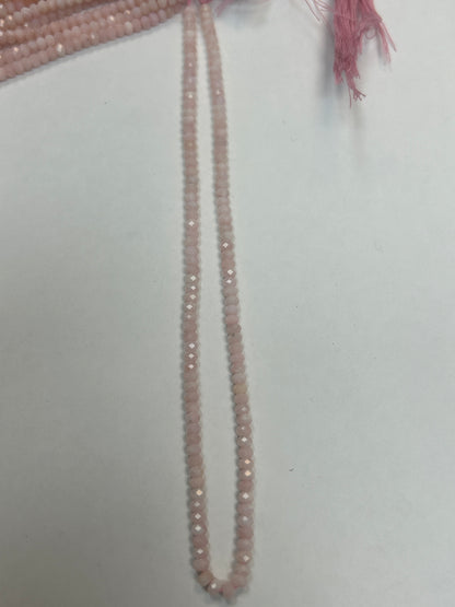 Pink Opal Round Faceted 3-4mm