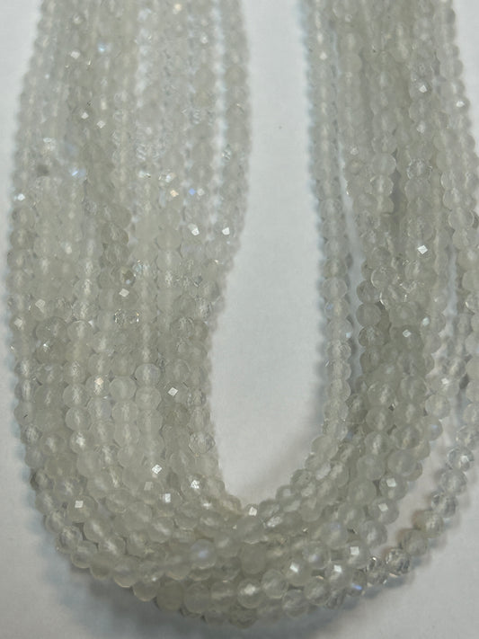 RAINBOW MOONSTONE ROUND FACETED 3-4MM