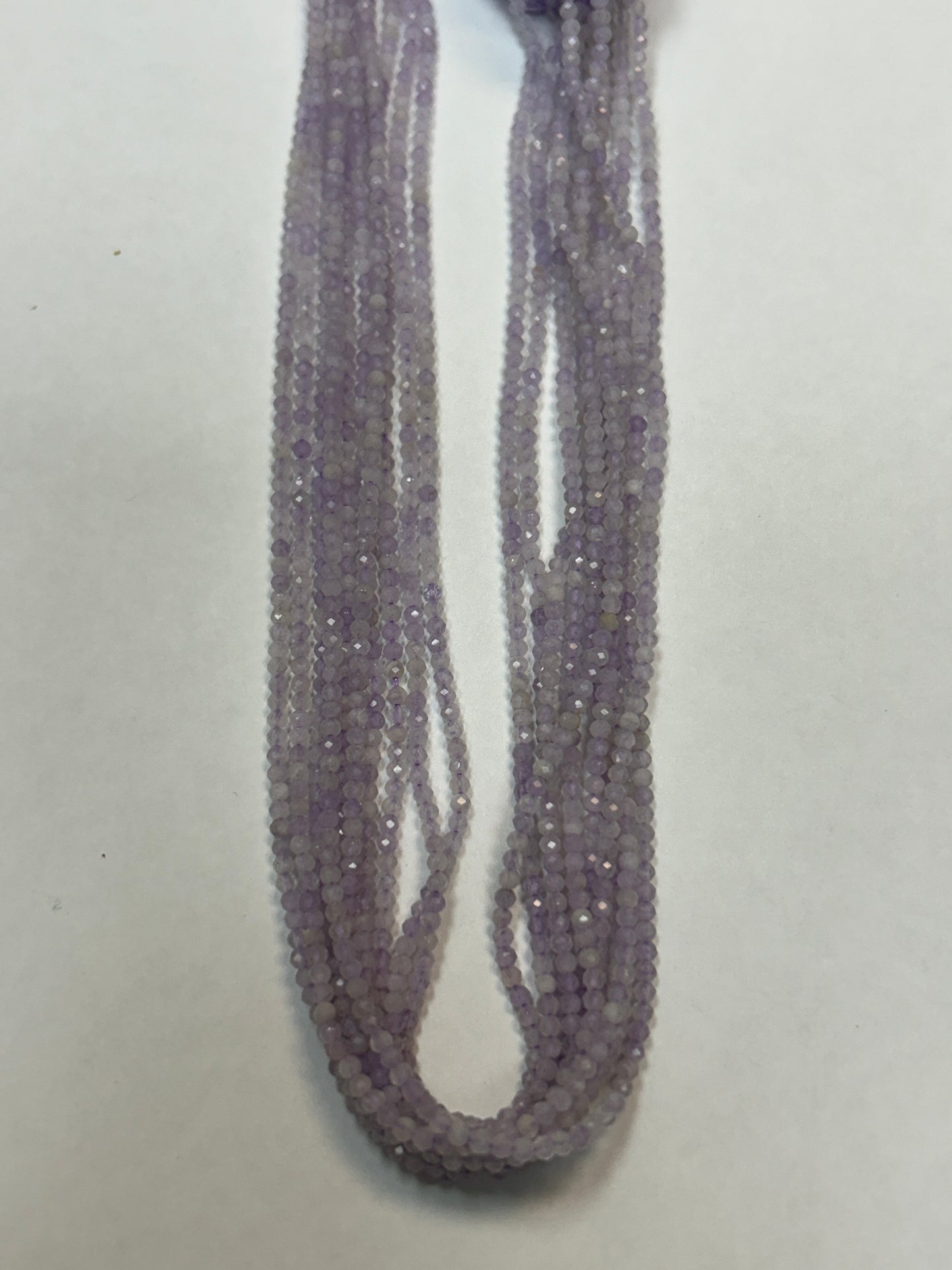 Amethyst, PINK AMETHYST ROUND FACETED 2-3mm