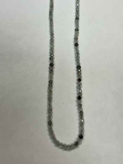GREEN ROUTILATED QUARTZ ROUND FACETED 2-3mm