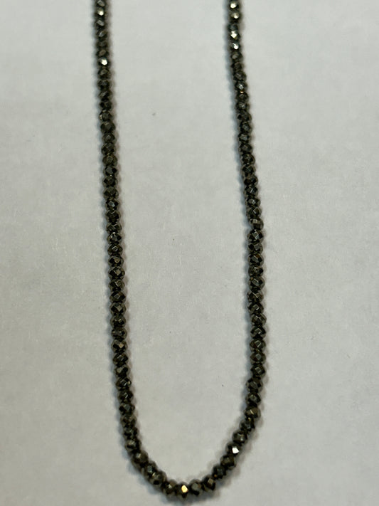 PYRITE ROUND FACETED 2-3mm