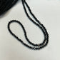 BLACK SPINEL ROUND FACETED 2-2.50 MM