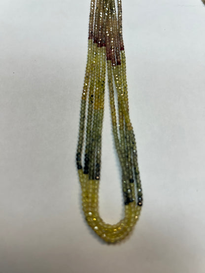MULTI SAPPHIRE ROUND FACETED 2-3mm