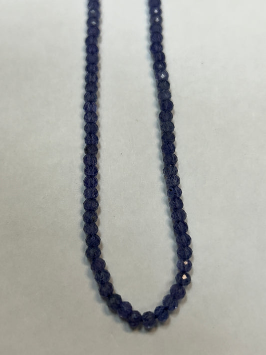 TANZANITE ROUND FACETED 3-4MM