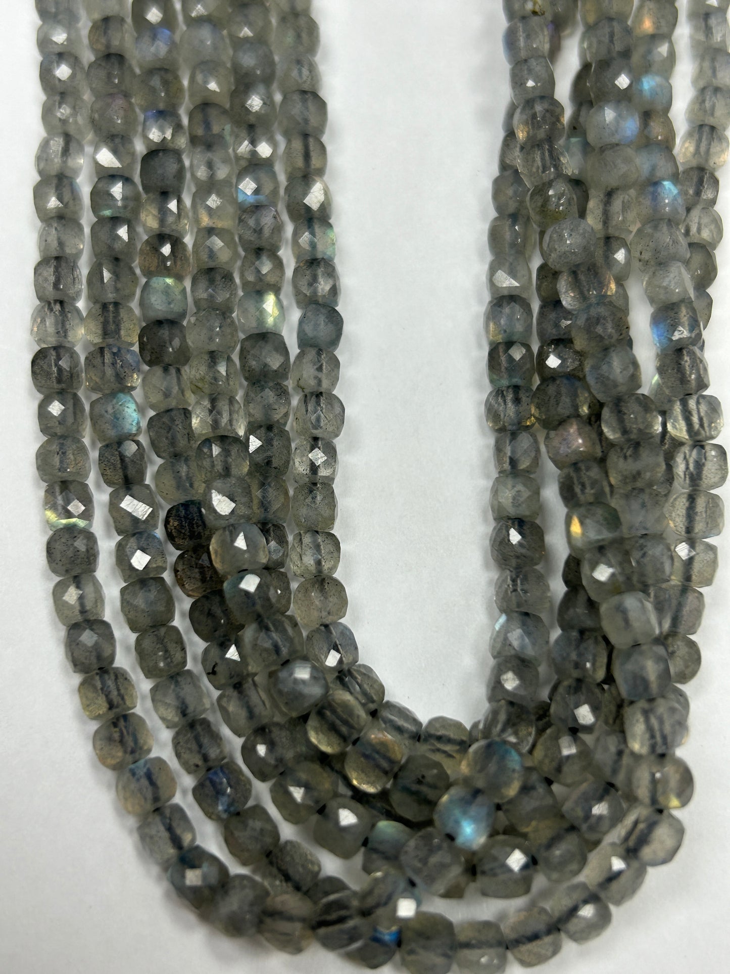 Labradorite Beads Facetted Square,Facetted Box