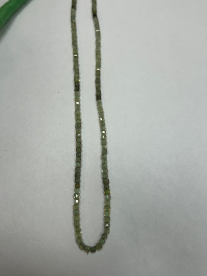 Multi Color Zircon Faceted Square, Natural Zircon faceted box, faceted cube.