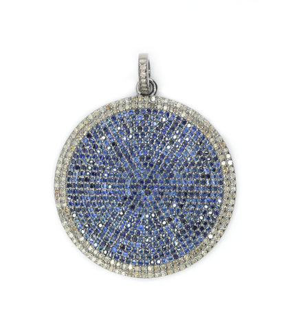 Round Pave Diamond Pendant