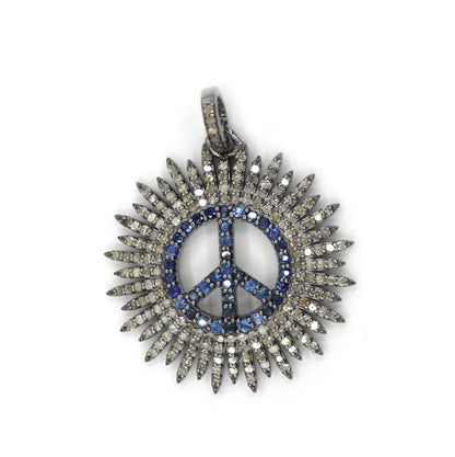 Peace Pave Diamond Pendant