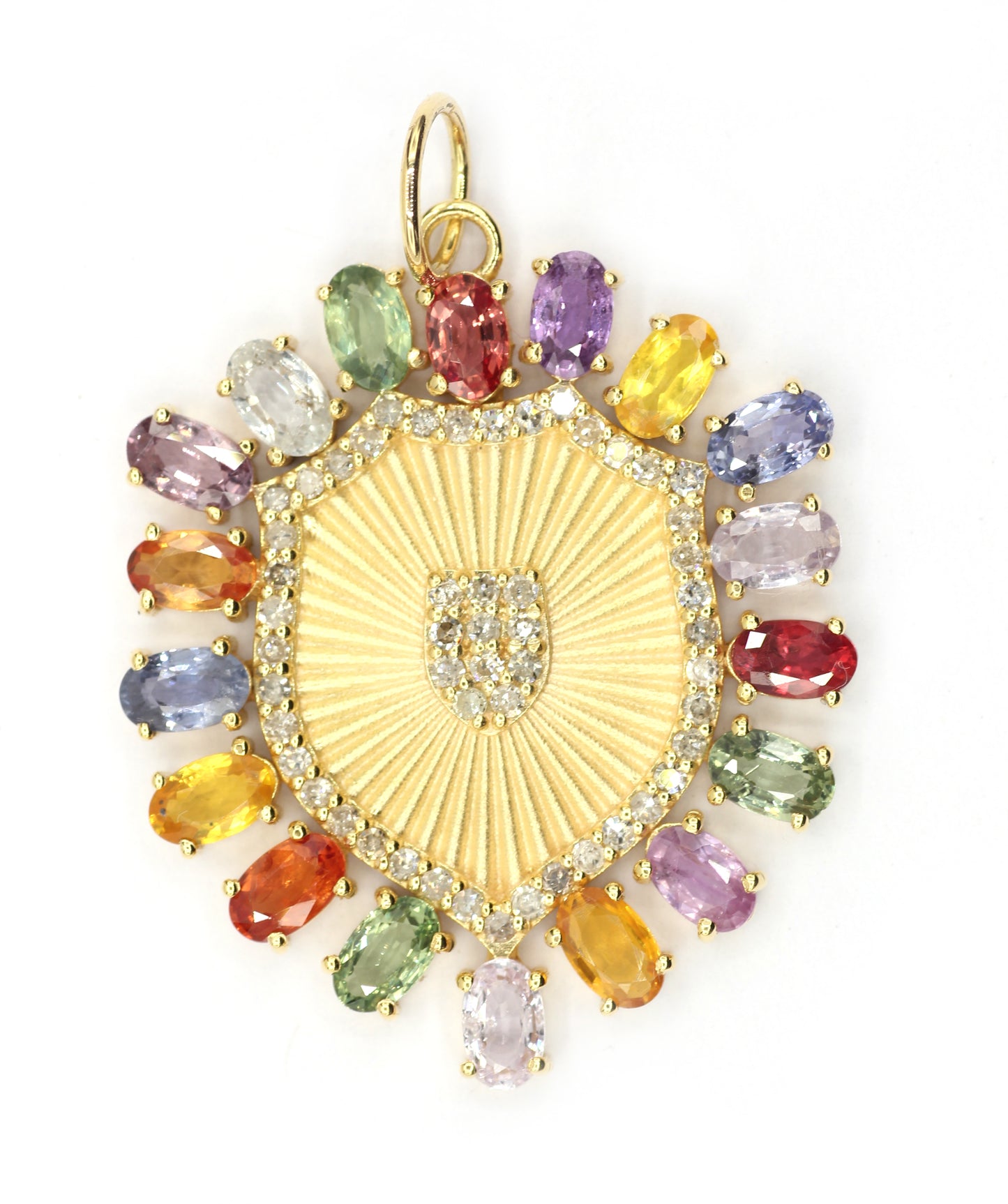 14k Solid Gold Diamond Pendants.