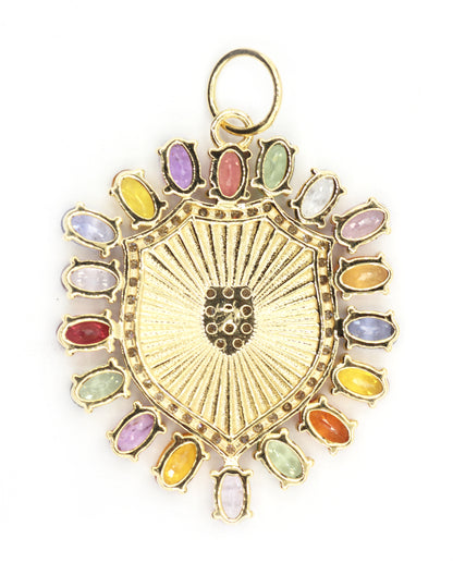 14k Solid Gold Diamond Pendants.
