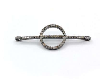 Silver Pave Diamond Pendant