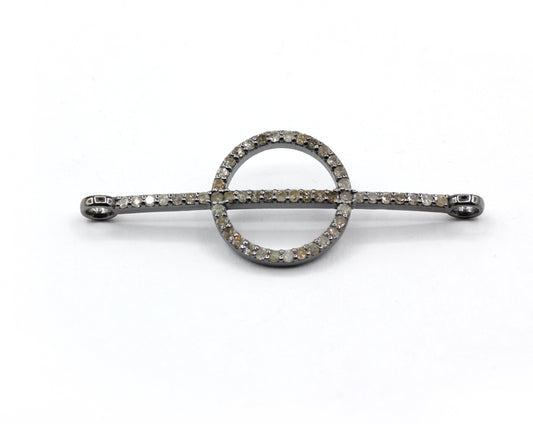 Silver Pave Diamond Pendant