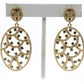 Oval 14k Solid Gold Diamond Earring. Genuine handmade pave diamond Earring. 14k Solid Gold Diamond Earring..