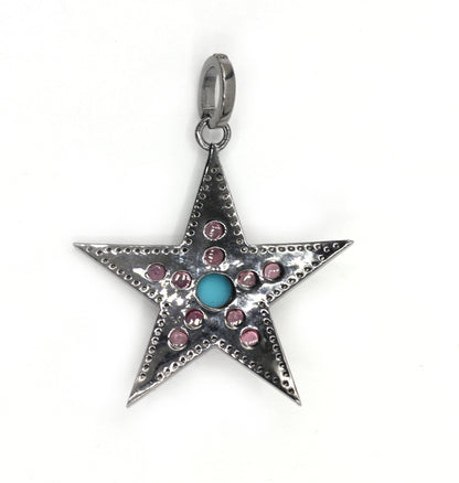 Star Pave Diamond Pendant