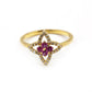 Ruby 14k Solid Gold Diamond Rings.Genuine handmade pave diamond Rings.