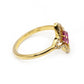 Ruby 14k Solid Gold Diamond Rings.Genuine handmade pave diamond Rings.