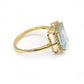 Aqua 14k Solid Gold Diamond Rings