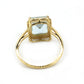 Aqua 14k Solid Gold Diamond Rings