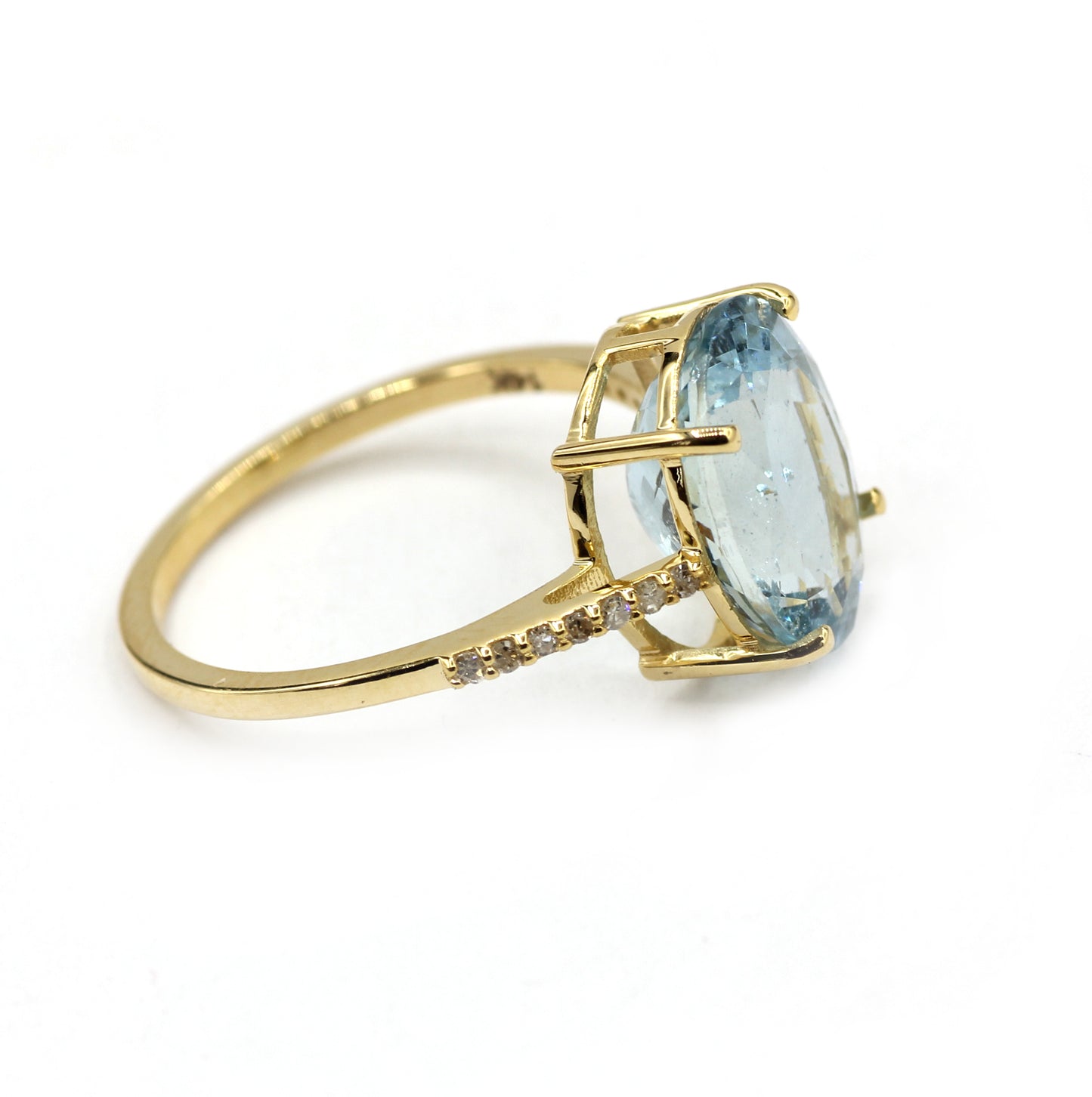 14k Solid Gold Diamond Rings