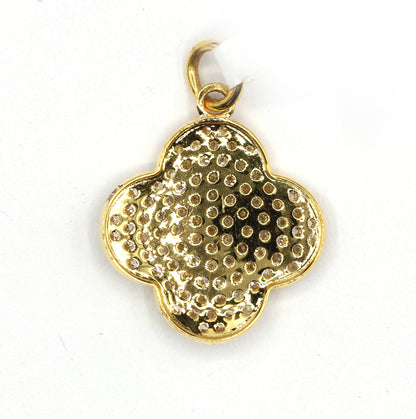 14k Solid Gold Diamond Pendants.