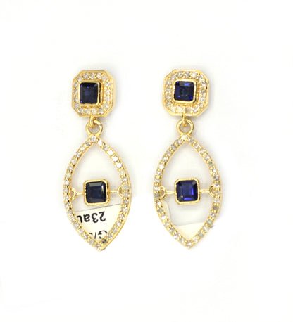 14k Solid Gold Diamond Earring