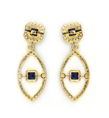 14k Solid Gold Diamond Earring