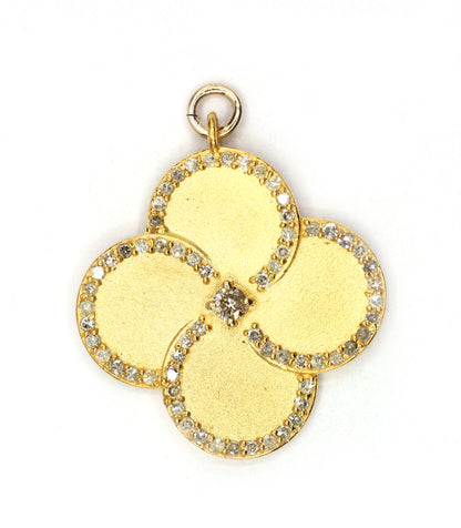 14k Solid Gold Diamond Pendants.