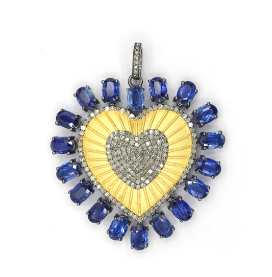 Heart Pave Diamond Pendant