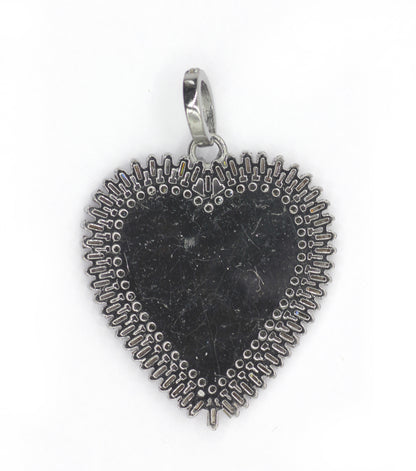 Heart Pave Diamond Pendant