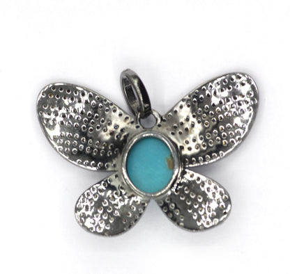 Butterfly Pave Diamond Pendant
