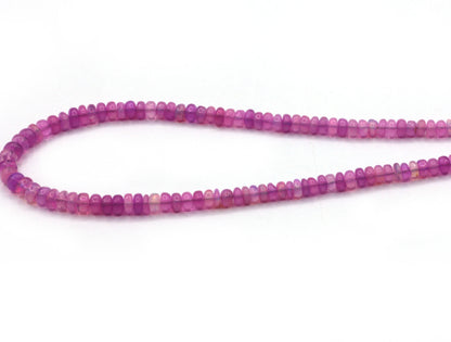 Pink Opal Beads Smooth, Dyed Color,  Size 4 mm, Natural Opal, Coated Dyed Color