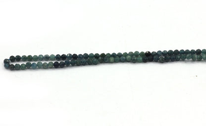 Tourmaline Beads Round Faceted, Laser Diamond Cut Faceted Round