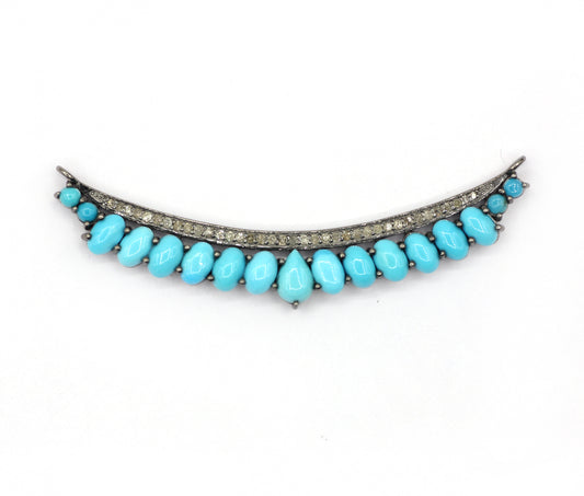 Silver Pave Diamond Pendant