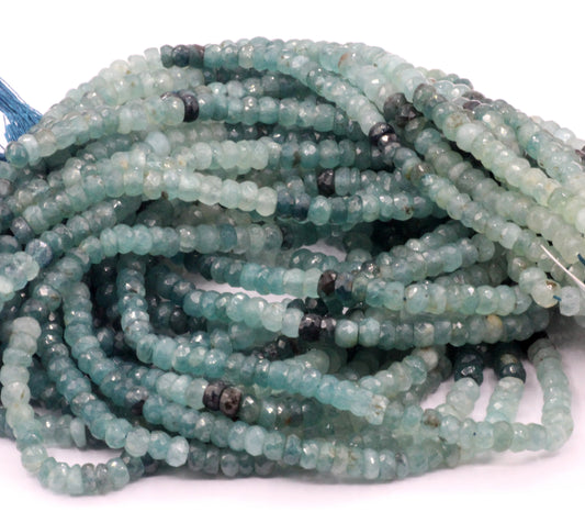 Grandidierite Faceted Beads.