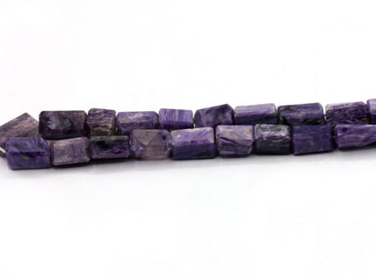 Charoite Nuggets faceted Bead, Size 12x6 mm