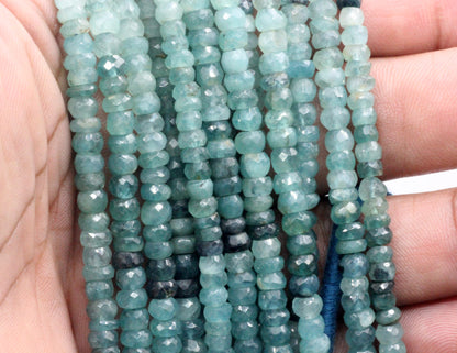 Grandidierite Faceted Beads.