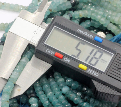 Grandidierite Faceted Beads.