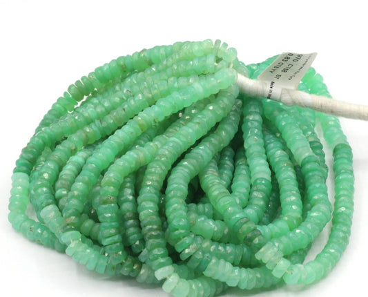 Chrysoprase Faceted Heshi, Faceted Donut, Faceted Tyre