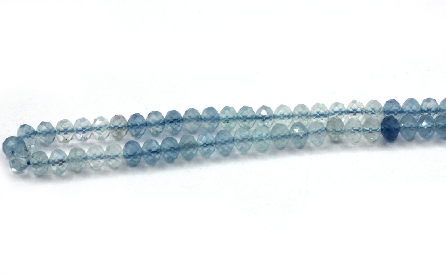 Aquamarine Faceted Beads.
