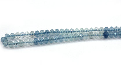 Aquamarine Faceted Beads.