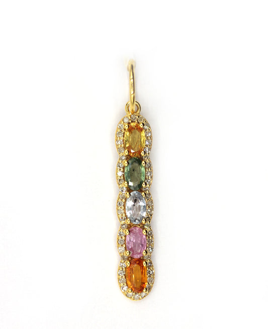 14k Solid Gold Diamond Pendants.