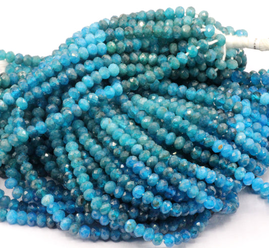 Apatite Faceted Beads.