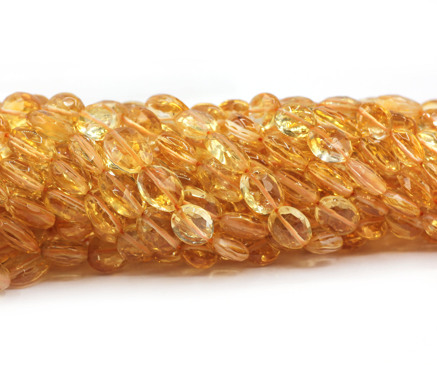 Citrine Faceted Oval Beads,Faceted Beads