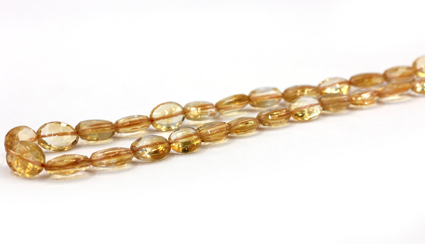 Citrine Faceted Oval Beads,Faceted Beads