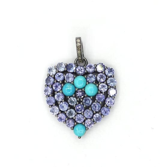 Heart Pave Diamond Pendant
